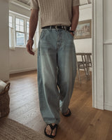 Ice Curved Wide Denim