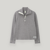 Melange Snap Knit Polar Tee