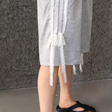 Compu Lace Track Ribbon Bermuda Pants