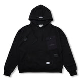 Tech Pocket Oversized Hoodie White Melange / Black