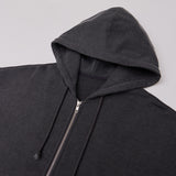 ピグメントダイイングフーディージップアップ DEEP GRAY