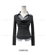 Reet Drape Layered Shirt
