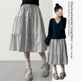 Tiru Waistbanding Checkskirt