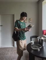 Sandry Think リンガー半袖Tシャツ