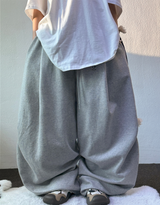 KNEE TWOTUCK BALLOON KEY RING LONG PANTS 🤎🩶🖤🤍💚6COLOR