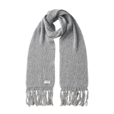 Rain Tassel Knit Muffler (Gray)