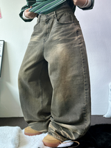 MUD CAT ウォッシングバルーンデニムパンツ 🤎🧸