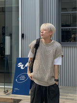 Mesh Net Knitted Vest 2C