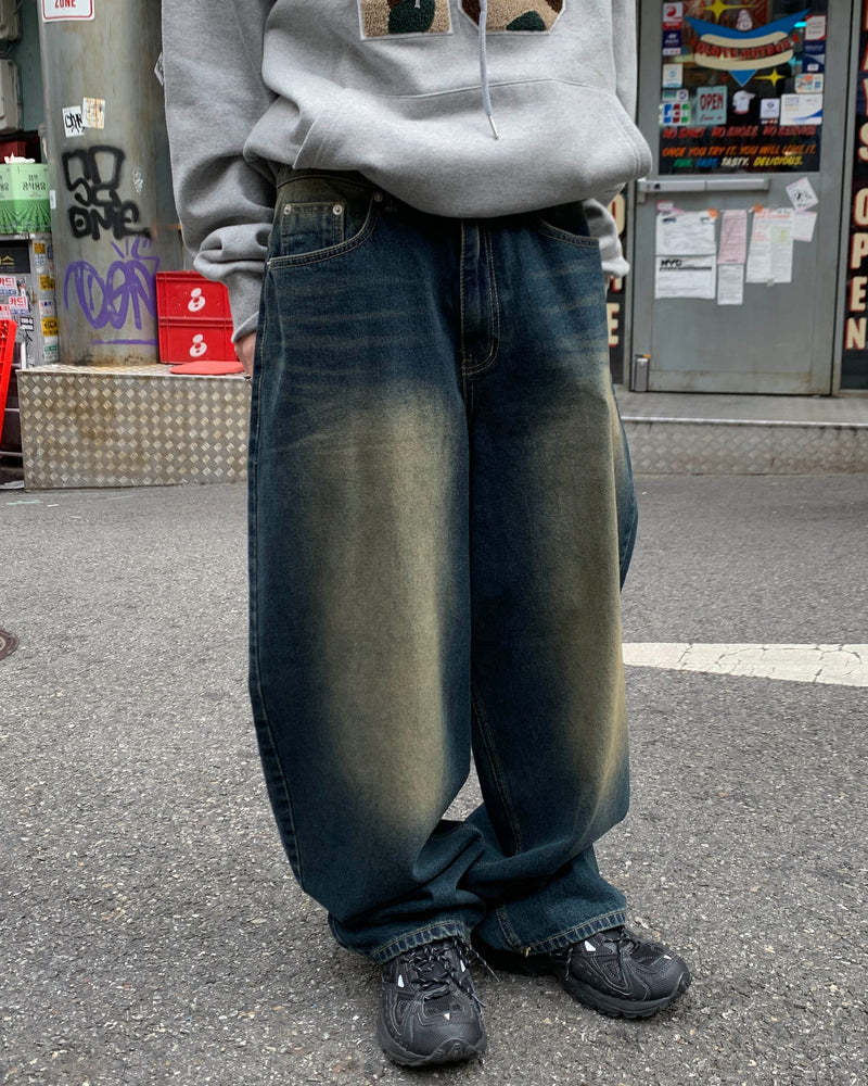 ダブルパックポケットデニムパンツ