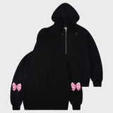 [UNISEX]エルボーリボンフーディージップアップ