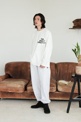 VOX2 sweat pants/white-melange
