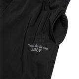 24FW BASIC LOGO NYLON SET UP PANTS BLACK 