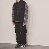 strap elastic pants_black