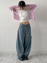 Love Lace Crop Short Sleeve T-shirt