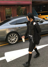 リベットラインデニムスカート