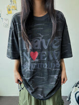 Olhaty Camo Oversized Long Sleeve T-Shirt 2color