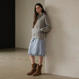 Stitch Hoodie_Melange Grey