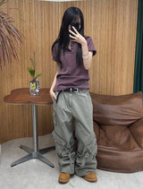 Lennon Pigment Henley Neck Short Sleeve Tee