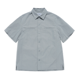 25SS OVERSIZE RIPSTOP SHORT SLEEVE SHIRTS LIGHT GREY