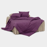 Dust-Free Classic Stripe - Purple Duvet Cover - K size