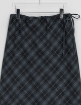 Tigent Peach Fuzz Check Long Skirt