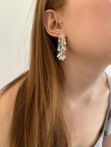 Pearl tassel earrings