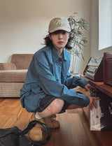 ピレンサイドシャーリングチェックシャツ