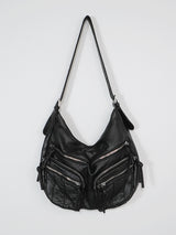 Vintage Pocket Leather Shoulder Bag