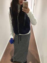 Royvi Stripe Long Skirt (2 Colors)