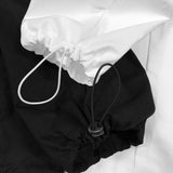 strap elastic pants_black