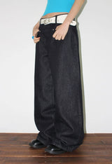 LINEAR POCKET WIDE DENIM
