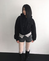 Dying stud shorts