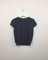 Kiko cap sleeve half knit (2color)