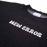 HIERARCHY STUDIOS New Error - ブラックフルイドワイドオーバーサイズニットセーター