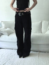 button cargo pants