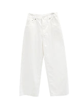 Poble Embroidered Patch Rivet Cotton Pants