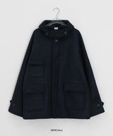 [unisex] ポピスウールハイネックハーフコート