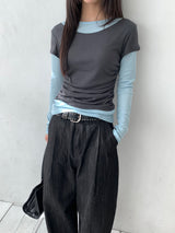 Tencel layered long sleeves(4color)
