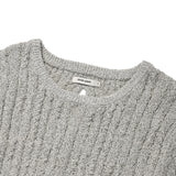 KIRSH PLAIN BACK HOLE POINT KNIT - GRAY 