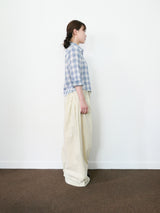 pocket pintuck wide pants