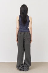 (W) Moto Stud Sleeveless