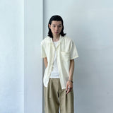 Subtle Texture Structured SS Shirt