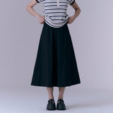 エッセンシャルフレアスカート (BLACK)