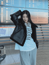 Oz Lettering Loose-Fit Long Sleeve