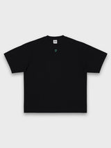 GREEN SKULL TEE - BLACK