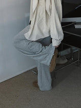 ASCLO D Ring Curve Sweat Pants (3color)