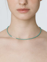 Silver925_ターコイズワン_ネックレス (Ivory,Turquoise)