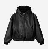 No.1490 Rレザークロップフードジャケット