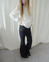 STITCH BOOTCUT DENIM PANTS