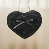 Ribbon Heart Bag _ Black